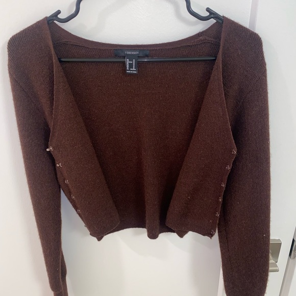 Brown long sleeve top - Picture 4 of 4
